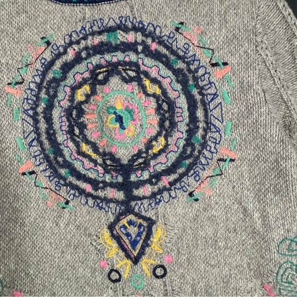 IVKO Women’s Wool Blend Artsy, Abstract Colorful Cardigan Sz 38 - Picture 10 of 14